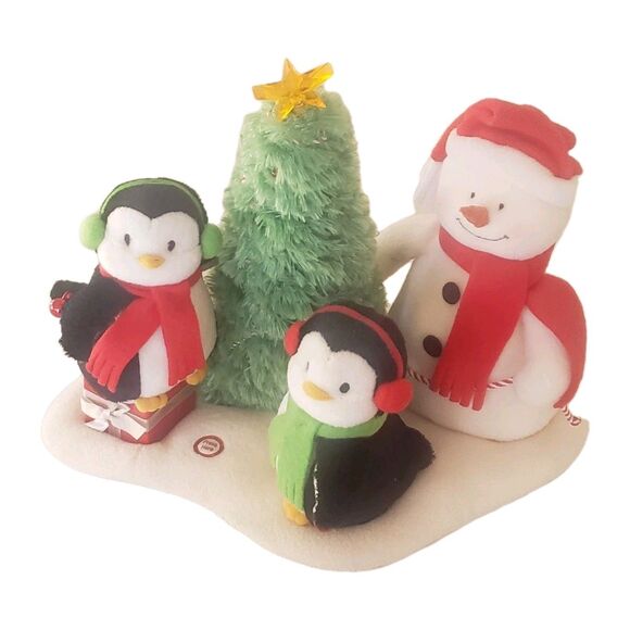 2006 Hallmark Jingle Pals Very Merry Trio Snowman Penguin Christmas Tree - Picture 6 of 13